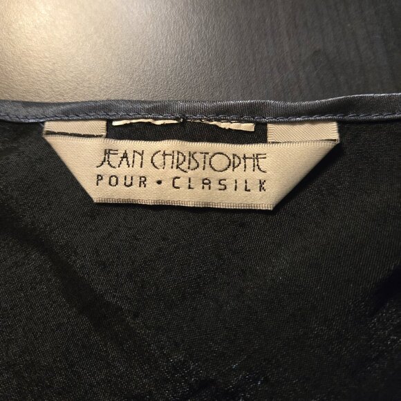 Blue Satin Set night gown kimono size Large - 12 - Picture 10 of 10